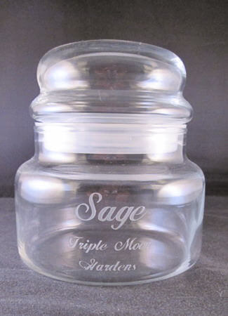 Personalized Engraved 15 oz Apothecary Storage Jar