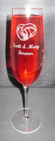 Personalized Engraved Aero Champagne Flute