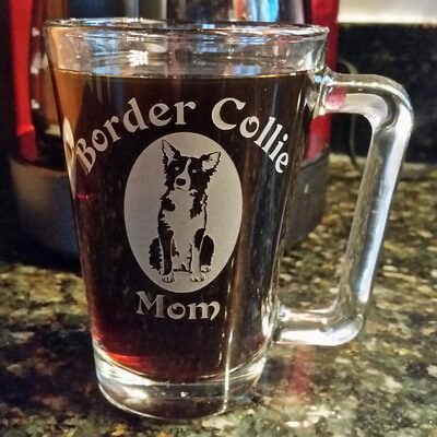 Personalized Engraved Border Collie Coffee Mug