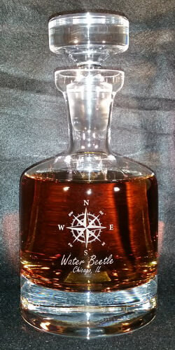 Personalized Engraved Lead Free Crystal Buckingham Whiskey Decanter