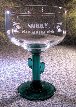 Personalized Engraved Cactus Margarita