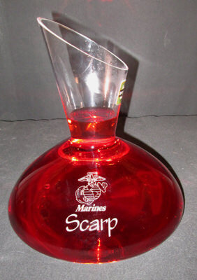 Personalized Engraved Lead Free Crystal Captain's Wine Decanter