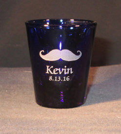 Cobalt Blue Whisskey Shot Glass