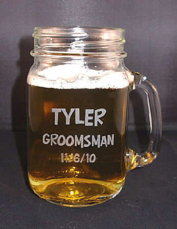 Personalized Drinking Jar