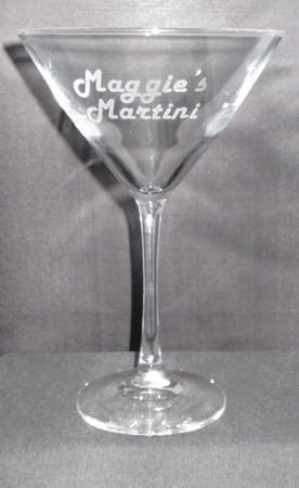 Personalized Engraved Midtown Martini Glass