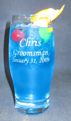 Personalized Engraved Perception Beverage Glass