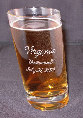 Personalized Engraved Pisa Beverage Glass