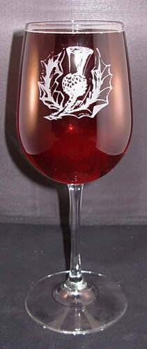 Personalized Engraved Vina Grand Wine Glass