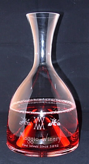 Personalized Engraved Lead Free Crystal Visual Wine Decanter
