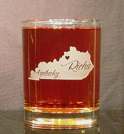 Personalized Kentucky Whiskey Glass