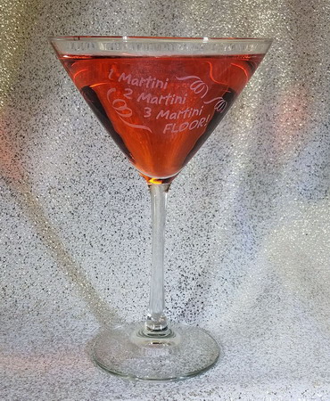 Personalized Engraved Midtown Martini Glass