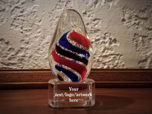 Personalized Engraved Monaco Art Glass Award