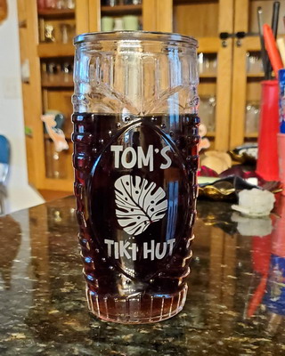 Customized Tiki Beer Glass