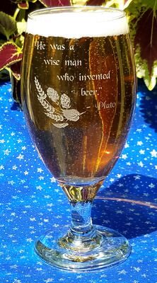 Teardrop Customized Beer Goblet