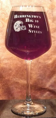 Personalized Engraved Vina Diamond Wine Glass