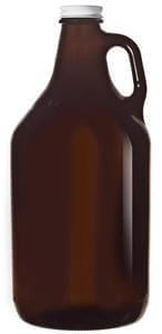 Amber Growler with Lid