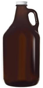 Amber Growler with lid