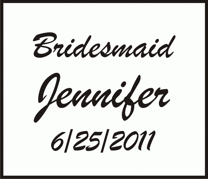 Wedding layout, Bridesmaid