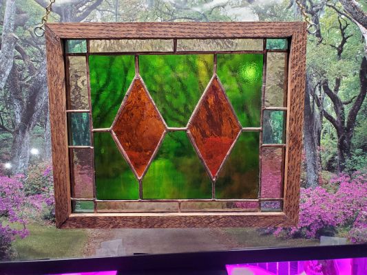 Autumn Diamond Window Panel